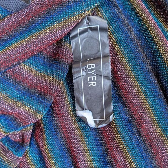 A. Byer Rainbow Maximalist Disco Ball 70s Twee Y2K Jumpsuit NWT MD - Picture 8 of 10